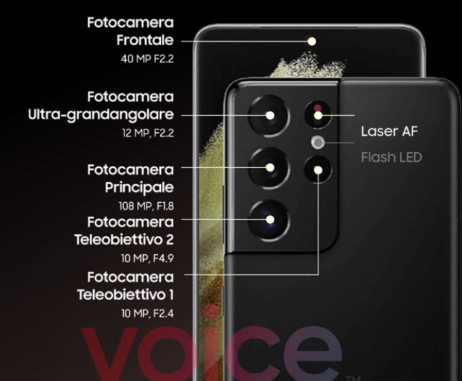 三星Galaxy S21相机功能被泄露