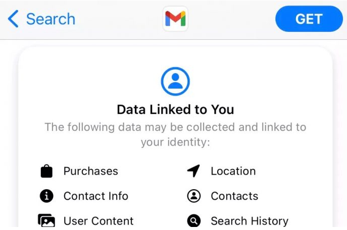 App Store隐私标签最终添加到Gmail iOS应用