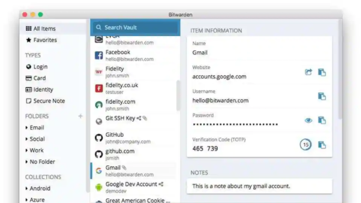 Bitwarden密码管理器增加了对安全文件和文本共享